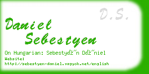 daniel sebestyen business card